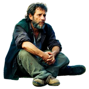 Homeless Man Begging Png Whh68 PNG Image