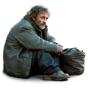 Homeless Man Illustration Png Bxi PNG Image