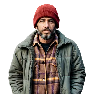 Homeless Man With Hat Png 06132024 PNG Image