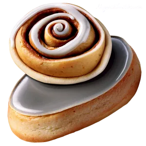 Homemade Cinnamon Roll Art Png Kpg PNG Image