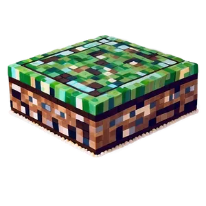 Homemade Minecraft Cake Png Drv PNG Image