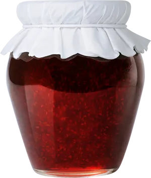 Homemade Strawberry Jam Jar PNG Image