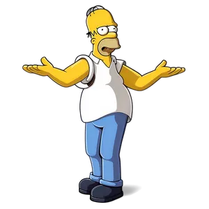 Homer Simpson Cartoon Character Png Rpj PNG Image