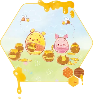 Honey Adventure Tsum Tsum PNG Image