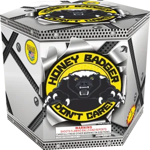 Honey Badger Fireworks Packaging PNG Image