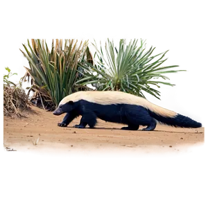 Honey Badger Habitat Scene Png Pxt PNG Image