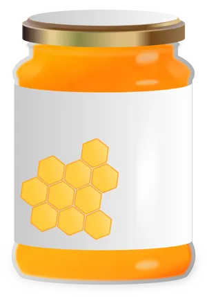 Honey Jar Vector Illustration PNG