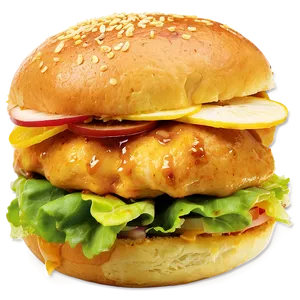 Honey Mustard Chicken Sandwich Png 06132024 PNG Image