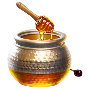 Honey Pot With Dipper Png 72 PNG Image