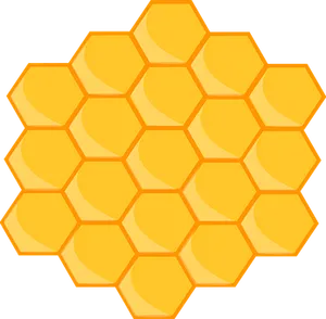 Honeycomb Pattern Graphic PNG Image