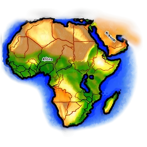 Horn Of Africa Map Png 52 PNG Image