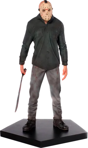 Horror Movie Character Figurine PNG Image