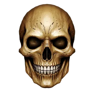 Horror Skull Face Design Png Vrn39 PNG Image