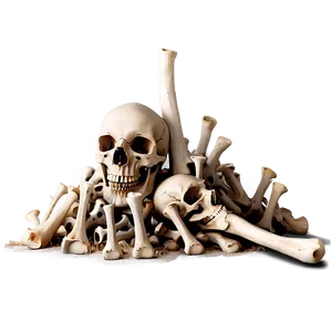 Horror Theme Bone Pile Png Bmr33 PNG Image