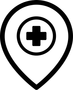 Hospital Location Icon PNG Image