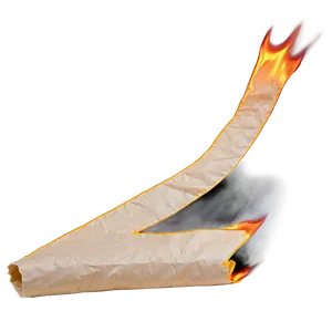 Hot Burning Paper Look Png Gfr PNG Image