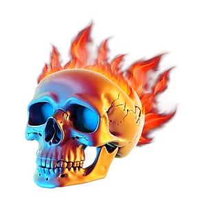 Hot Fire Skull Image Png Khu94 PNG Image