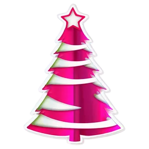 Hot Pink Christmas Tree Png 18 PNG Image