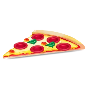 Hot Pizza Slice Vector Png Pdi23 PNG Image