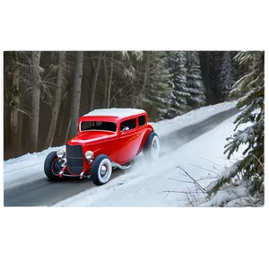 Hot Rod Winter Drive Png Cph3 PNG Image