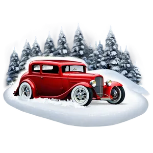 Hot Rod Winter Drive Png Nma67 PNG Image