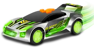 Hot Wheels Futuristic Green Racer PNG Image