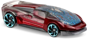 Hot Wheels Futuristic Redand Transparent Car PNG Image