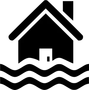 House Flood Icon PNG Image