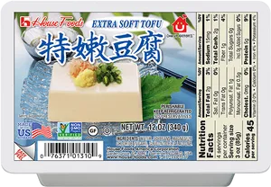 House Foods Extra Soft Tofu Package PNG Image