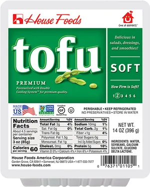 House Foods Premium Soft Tofu Package PNG Image