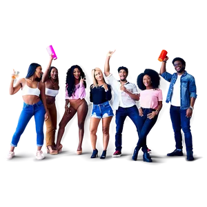 House Party Group Photo Png Cyt16 PNG Image