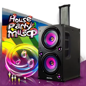 House Party Music Setup Png 06262024 PNG Image