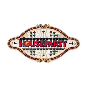 House Party Vintage Theme Png Ayn PNG Image