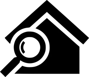 House Search Icon Outline PNG Image