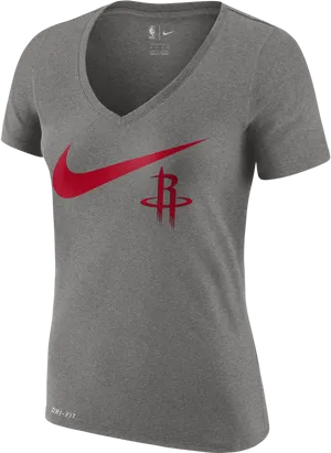 Houston Rockets Nike Dri Fit T Shirt PNG Image