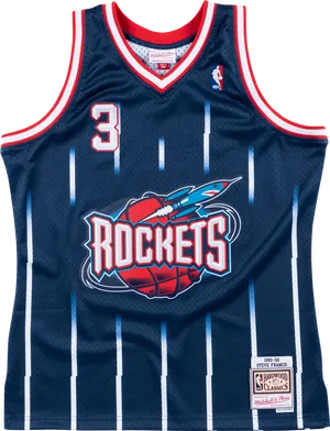 Houston Rockets Vintage Jersey Number3 PNG Image