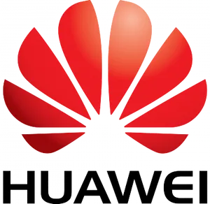 Huawei Logo Red Flower Design PNG Image