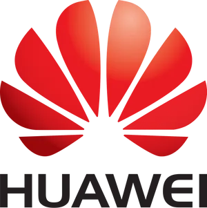 Huawei Logo Red Flower Design PNG Image