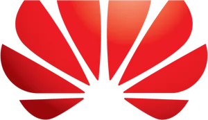 Huawei Logo Red Flower Design PNG Image