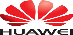 Huawei Logo Red Flower Design PNG Image