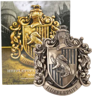 Hufflepuff Crestand Badger Medallion PNG Image