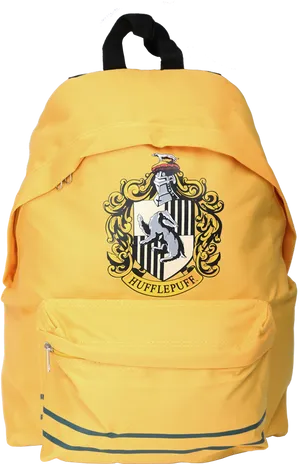 Hufflepuff House Backpack PNG Image