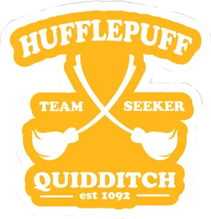 Hufflepuff Quidditch Team Seeker Graphic PNG Image