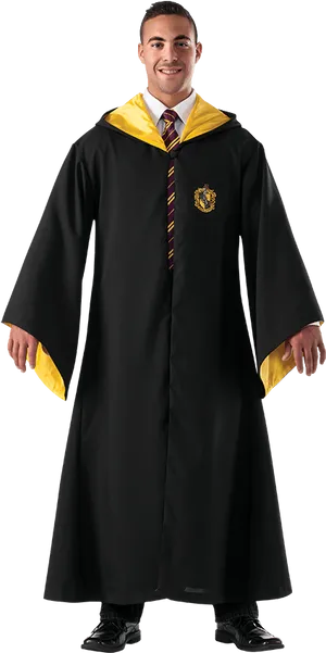 Hufflepuff Student Costume PNG Image