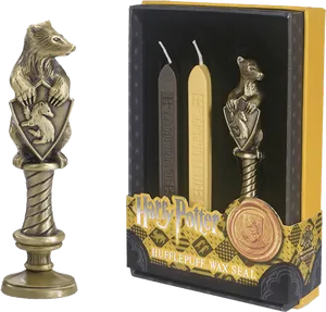 Hufflepuff Wax Seal Set PNG Image