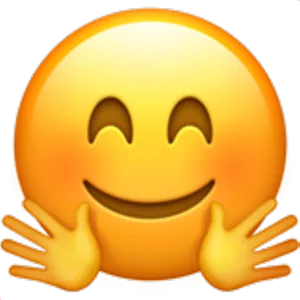 Hugging Face Emoji PNG Image