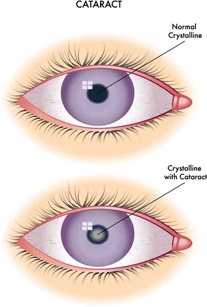 Human Eye Anatomy Illustration PNG Image