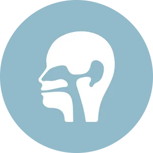 Human Head Profile Silhouette PNG Image