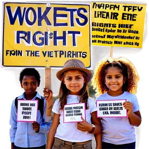 Human Rights Picket Sign Png Crl55 PNG Image