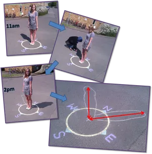 Human Sundial Experiment PNG Image